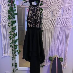 High Low Black Formal Dress